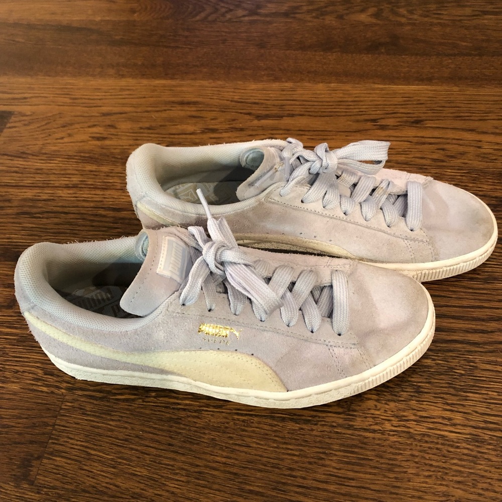 Puma Suede Athletic Sneaker Light Blue 8.5